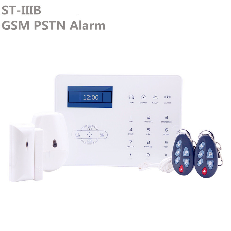 Home Security Equipment - Focus ST-IIIB 英語音声デュアルネットワーク PSTN GSM 警報システム