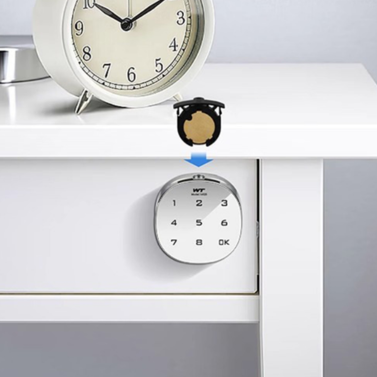 Home Security Locks - デジタルキャビネットロック パワーメモリーキーパッド キャビネットロック ホームセキュリティ シルバートーン マスターコード