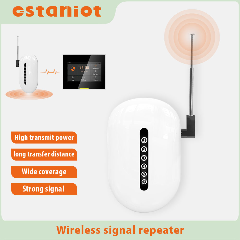 Home Security Bundle - 信号リピーター ワイヤレスエクステンダー 433MHz スマート長距離ブースター 壁を介して障害物を乗り越える ホームアラームセキュリティシステム用