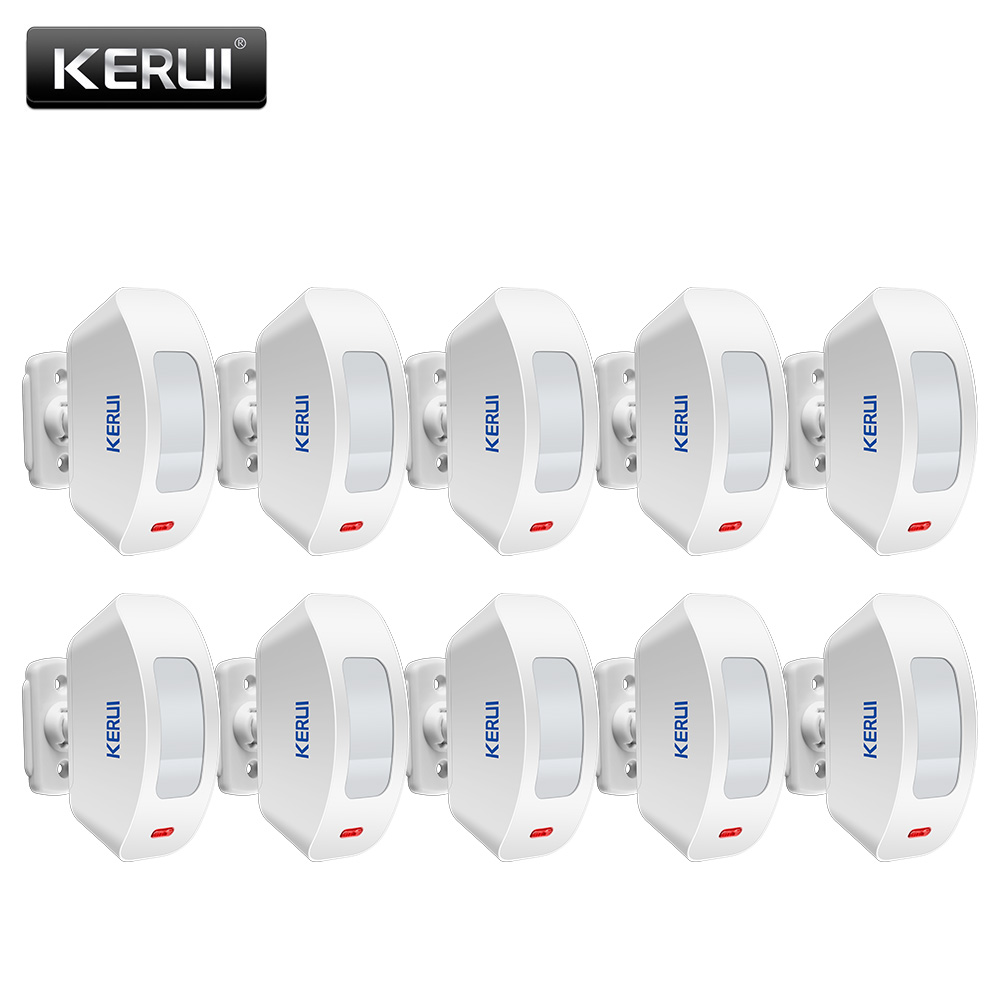 Home Security Equipment - KERUI ワイヤレスカーテン赤外線検出器窓 PIR モーションセンサー 433MHz ワイヤレス