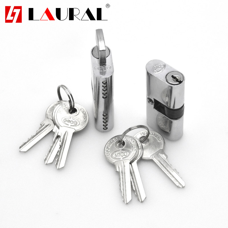 Home Security Locks - 屋内ドアロックコア54ミリメートル単一のダイヤルロックシリンダーob穴ガラススライディングドアロックコア内部ドアロックシリンダー