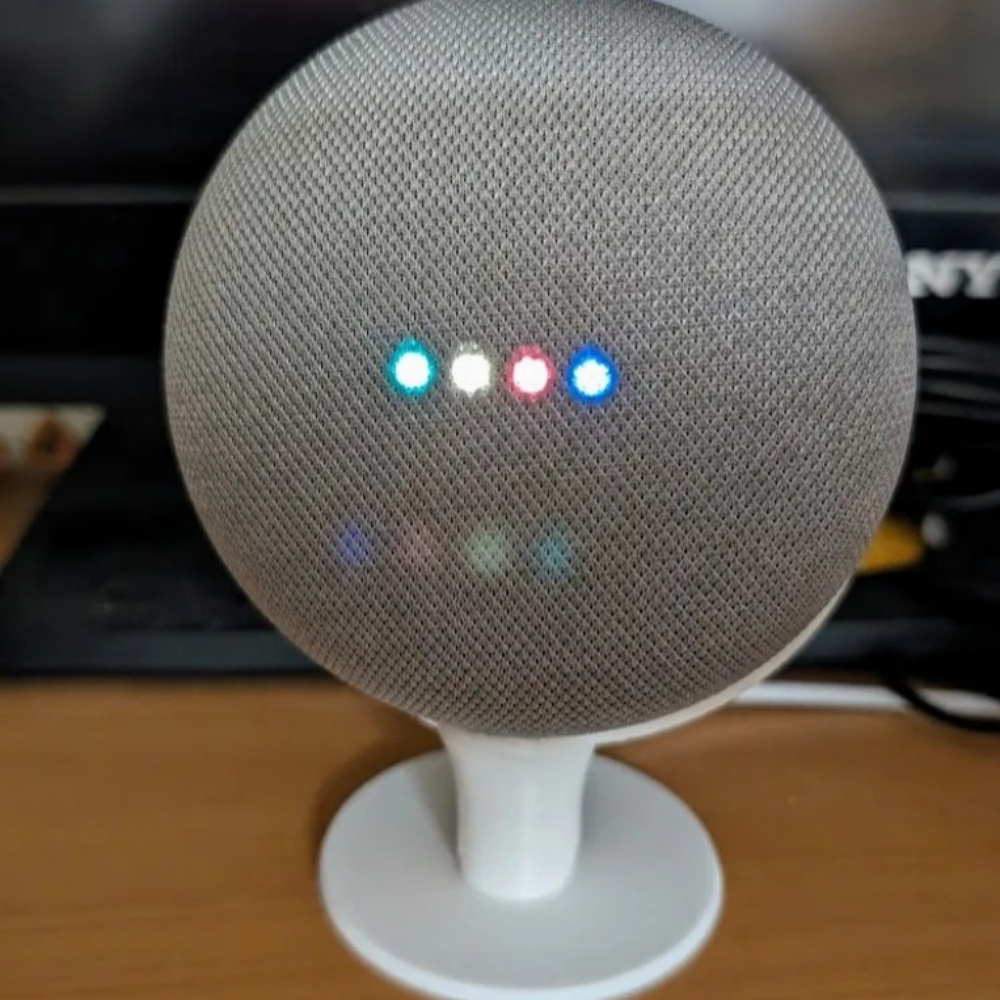 Google Speaker Nest Audio - スマートスピーカースタンド Google Nest/Home Mini用 保護カバー シンプルなデスクトップベースオーガナイザー