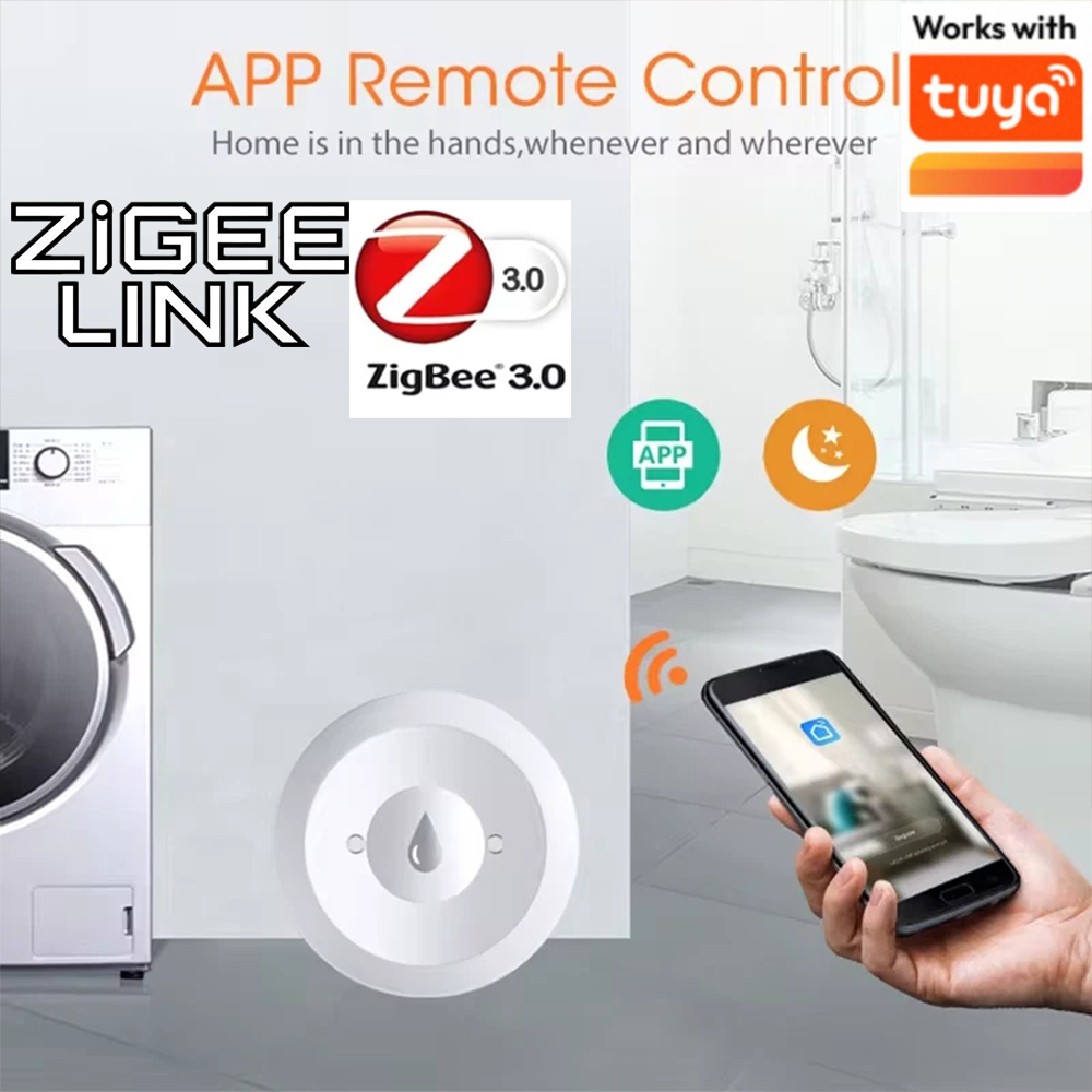 Home Security Monitor - Tuya ZigBee 3.0 スマート水漏れセンサーオーバーフロー検出器セキュリティ警報システム洪水漏水センサーモニターホームアシスタント