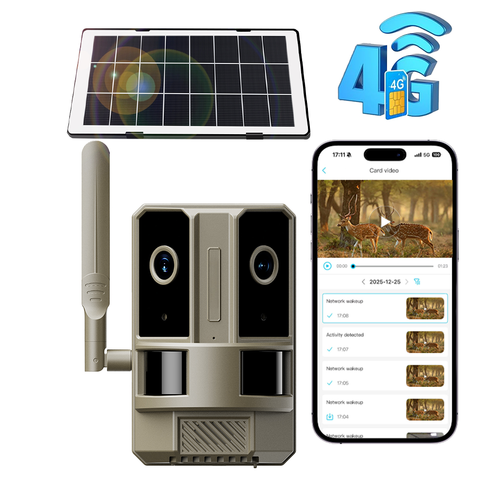 Home Security Game - EU 4G LTE対応 デュアルレンズ デュアルPIR 4MP
