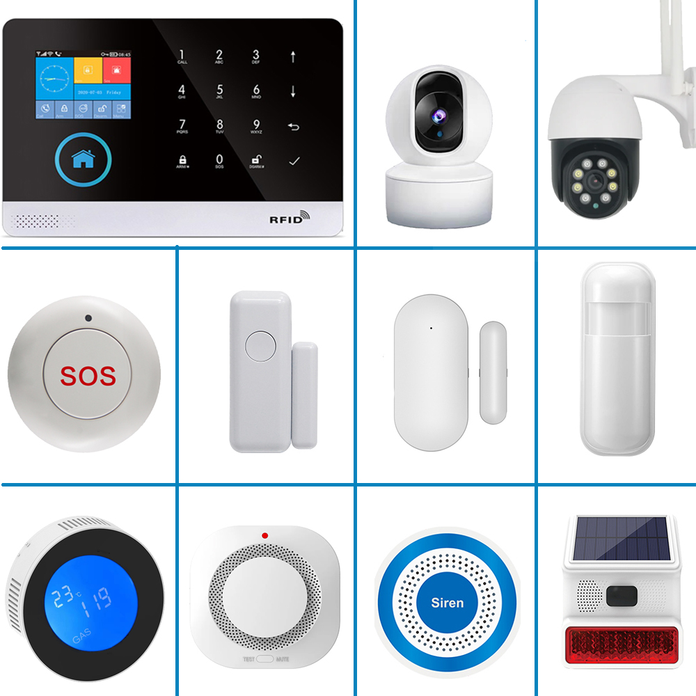 Home Security Equipment - PGSTインテリジェントアラームデバイス、433MHzアンチロボット端末検知器、インテリジェントライフコントロール、人体検知器、煙警報器