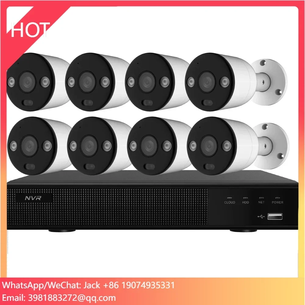 Home Security Nvr - 8CH 4K PoEセキュリティカメラシステム 家庭用監視NVRキット 8台 8MP