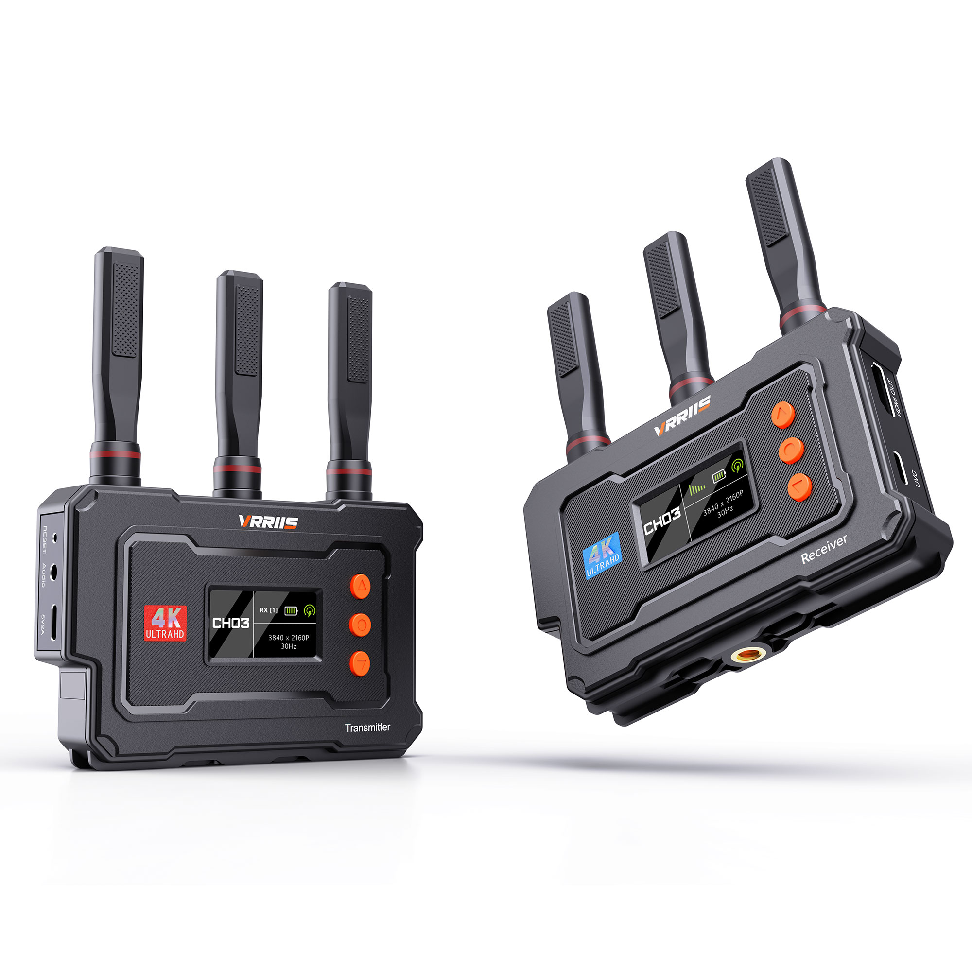 Home Security Wireless - HDMIワイヤレス4Kビデオ伝送 450M長距離ワイヤレスエクステンダーキット ビデオ送信機受信機 カメラ ライブ教会 家庭用