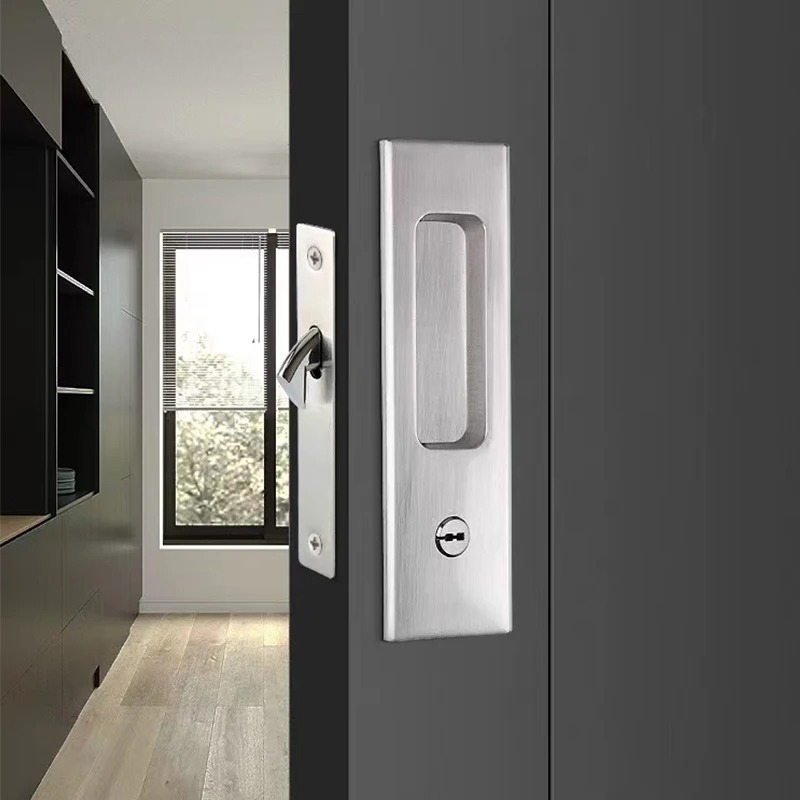引き戸ロック シフトドアロック 目に見えない木製ドアロック  - Home Security Locks のレビューと価格