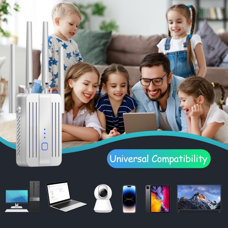 1200Mbps WiFi リピーター エクステンダー 2. - Home Security Bundle のレビューと価格