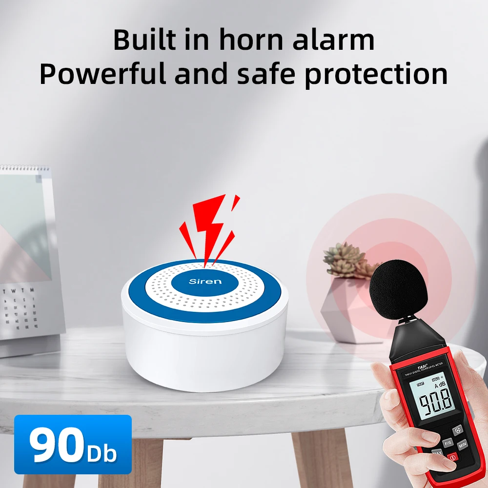 マルチミニワイヤレスアラーム,サウンドとライト,インドアのス - Home Security Equipment のレビューと価格