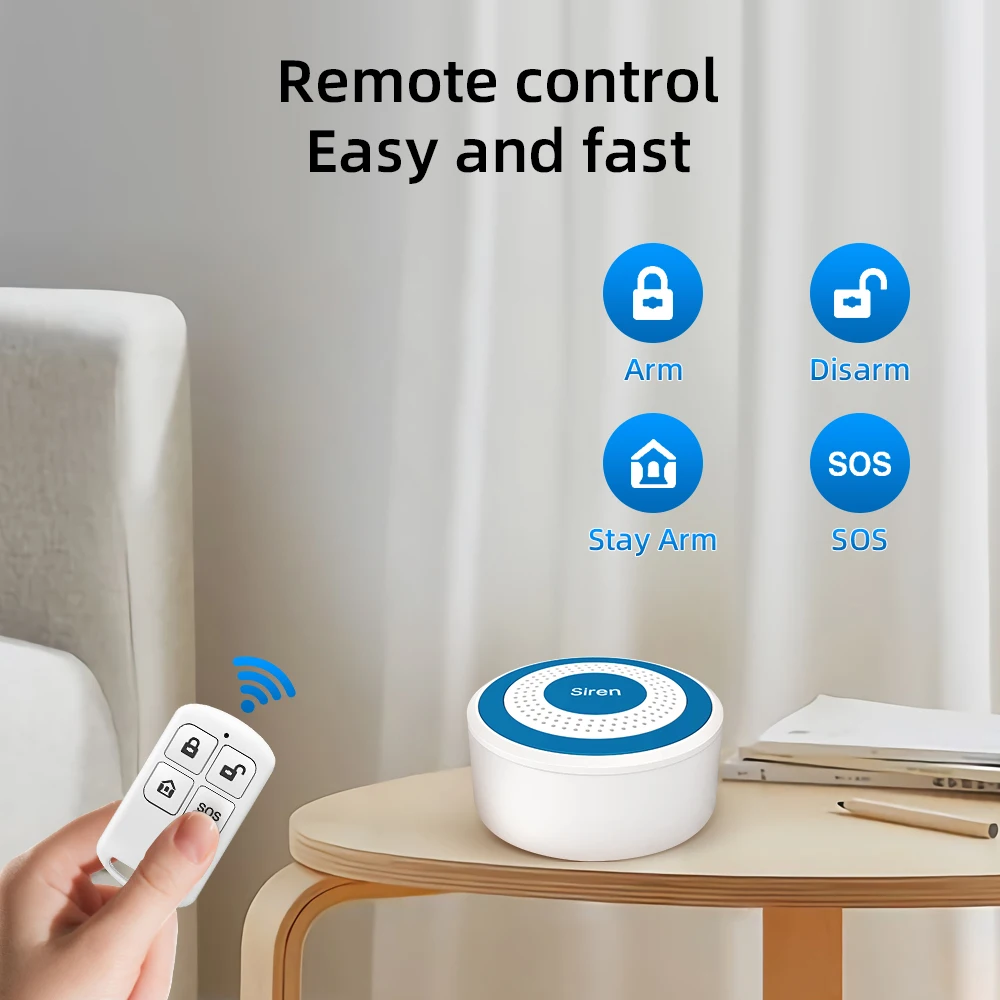 マルチミニワイヤレスアラーム,サウンドとライト,インドアのス - Home Security Equipment のレビューと価格