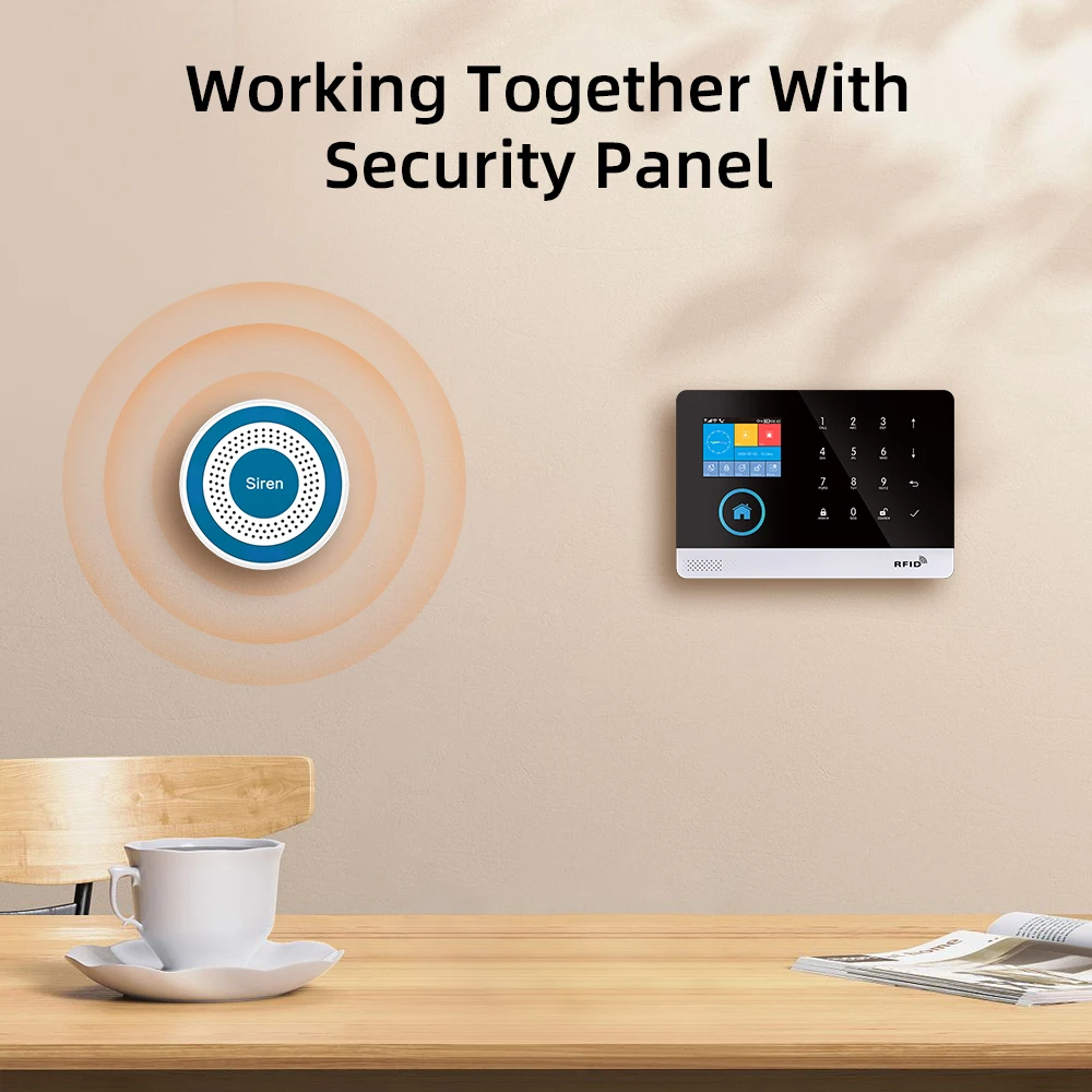 マルチミニワイヤレスアラーム,サウンドとライト,インドアのス - Home Security Equipment のレビューと価格