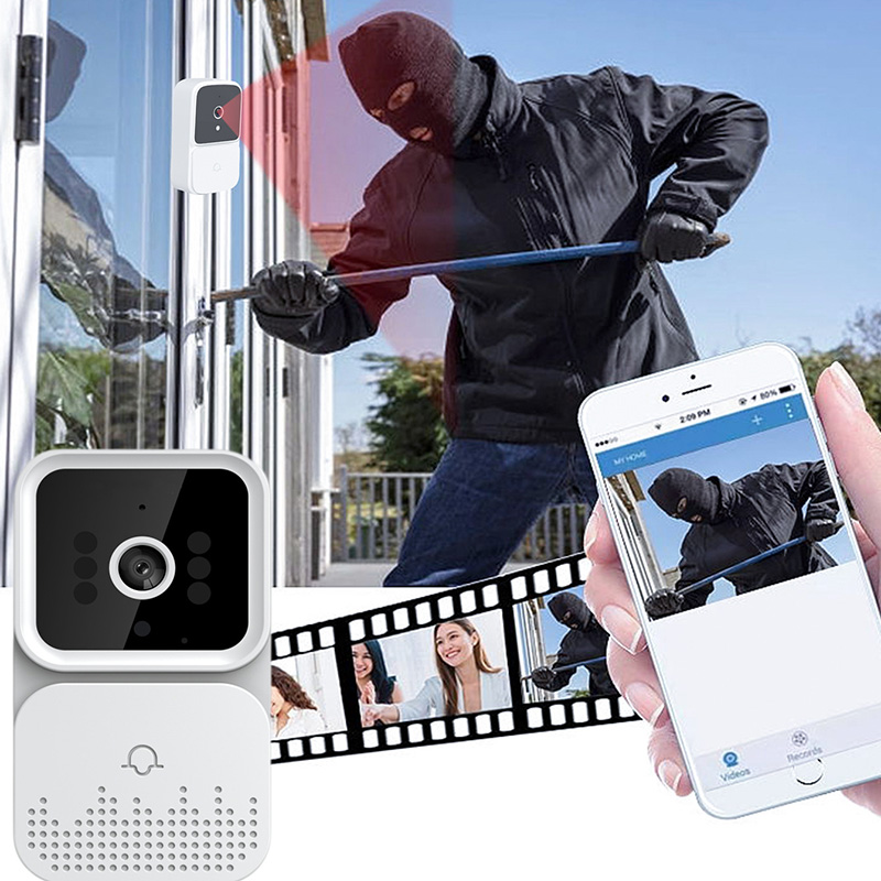 Tuya-ワイヤレスビデオドアベル,赤外線インターホン,wi - Home Security Premium Eset のレビューと価格