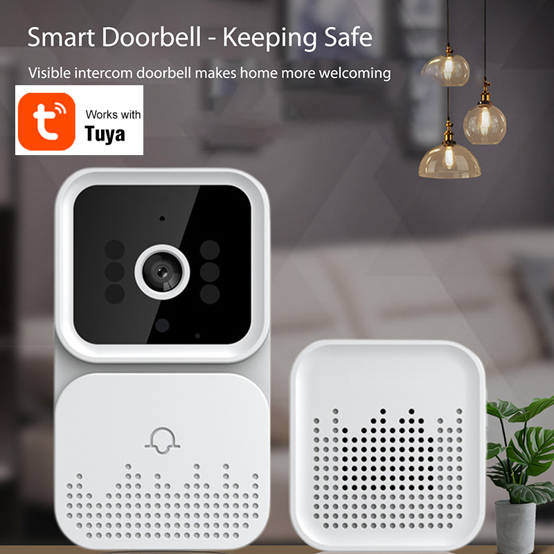 Tuya-ワイヤレスビデオドアベル,赤外線インターホン,wi - Home Security Premium Eset のレビューと価格