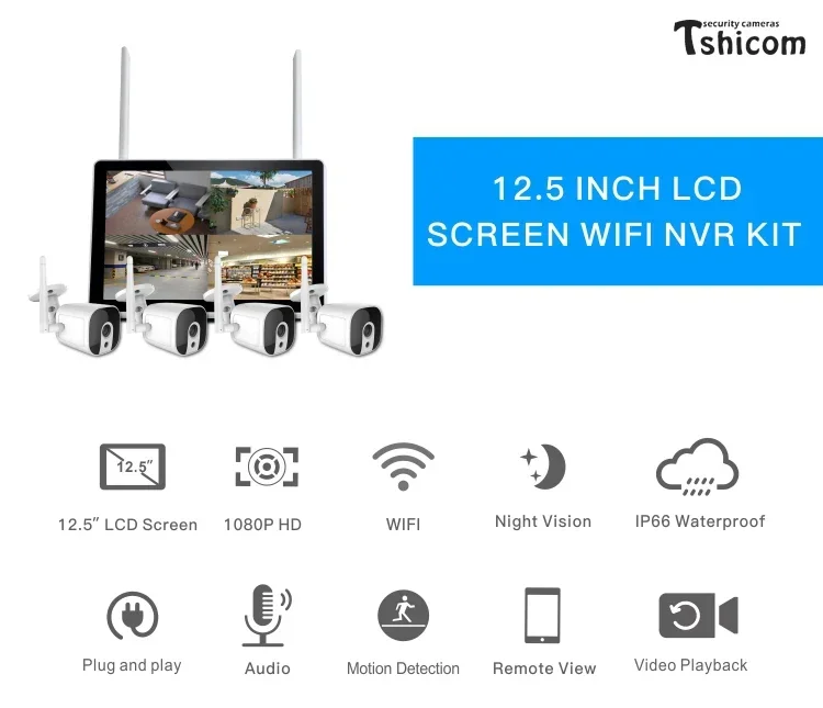 TUYAスマートWi-Fi 4CH NVRキット 12インチ - Home Security Nvr のレビューと価格