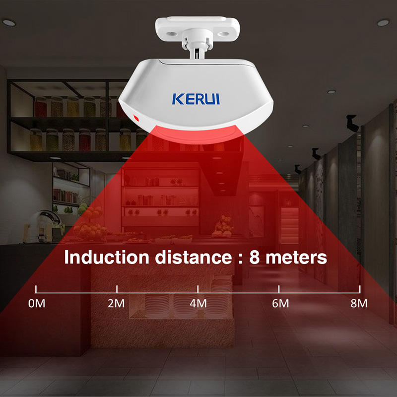 KERUI ワイヤレスカーテン赤外線検出器窓 PIR モーシ - Home Security Equipment のレビューと価格