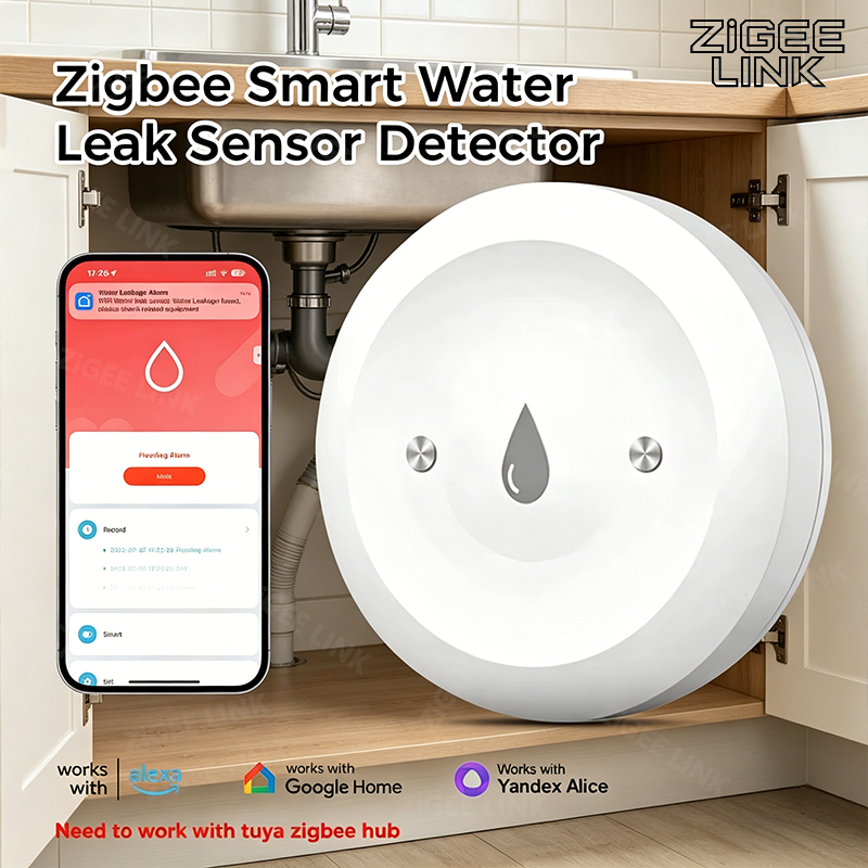 Zigbee3.0 スマート水漏れセンサー スマートライフア - Home Security Monitor のレビューと価格