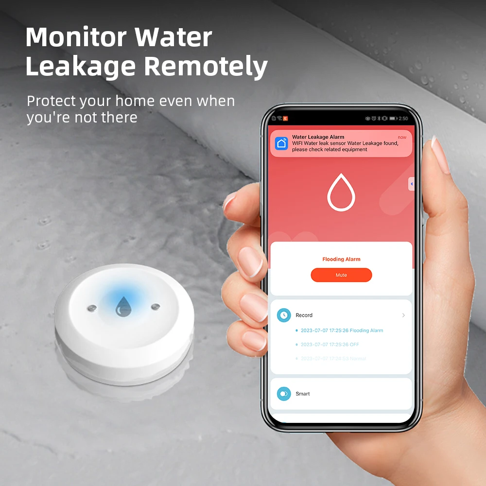 Zigbee3.0 スマート水漏れセンサー スマートライフア - Home Security Monitor のレビューと価格