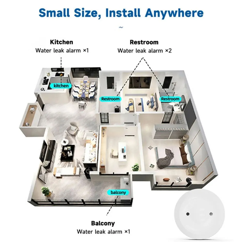 Zigbee3.0 スマート水漏れセンサー スマートライフア - Home Security Monitor のレビューと価格