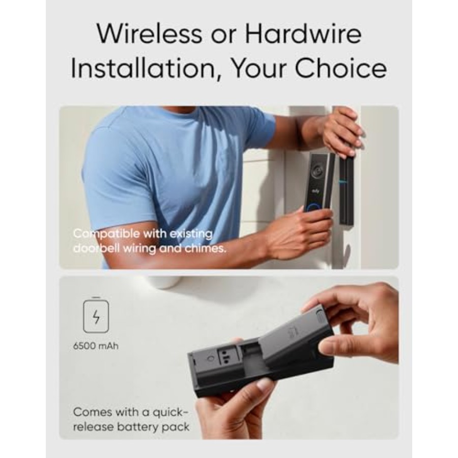 ホームセキュリティ用ビデオドアベルセット：4K FHD、バッ - Home Security Bundle のレビューと価格