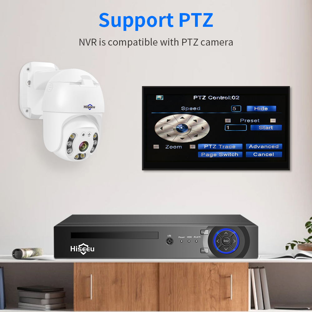 Hiseeu-監視カメラシステムキット,4ch,10ch,1 - Home Security Cameras のレビューと価格
