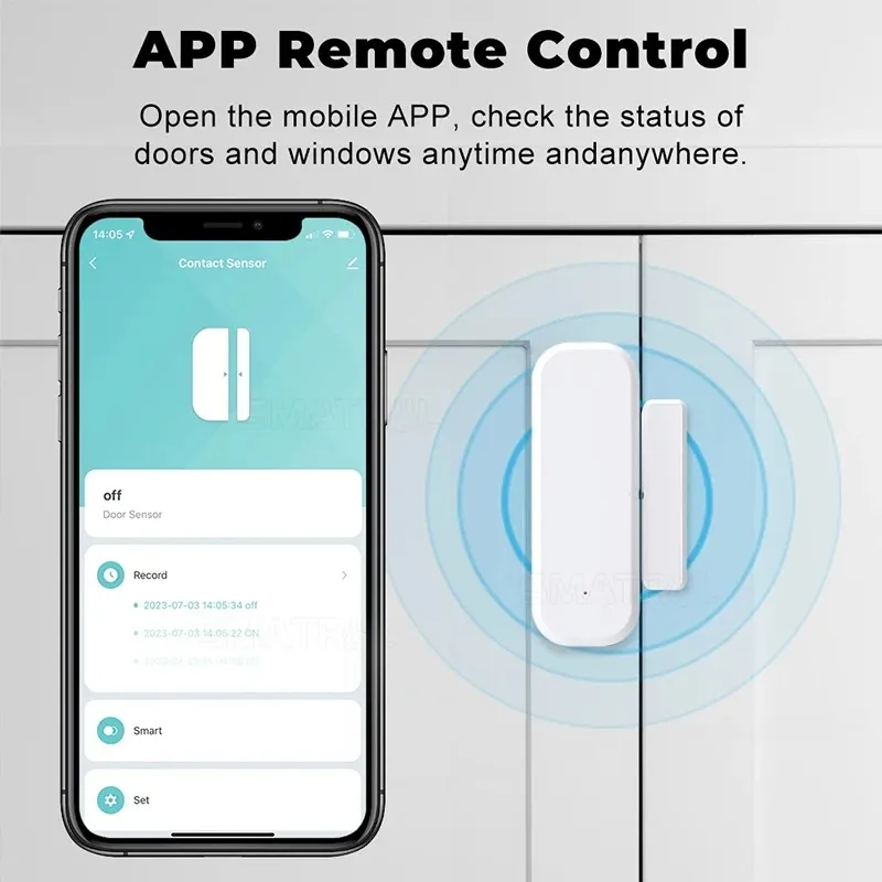 Tuya WiFi スマートドアウィンドウセンサー開閉検知器 - Home Security Equipment のレビューと価格