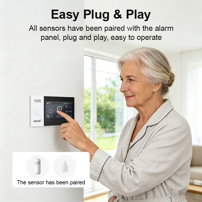 PGST 2G GSM WiFi 警報システムキット ワイヤ - Home Security Equipment のレビューと価格