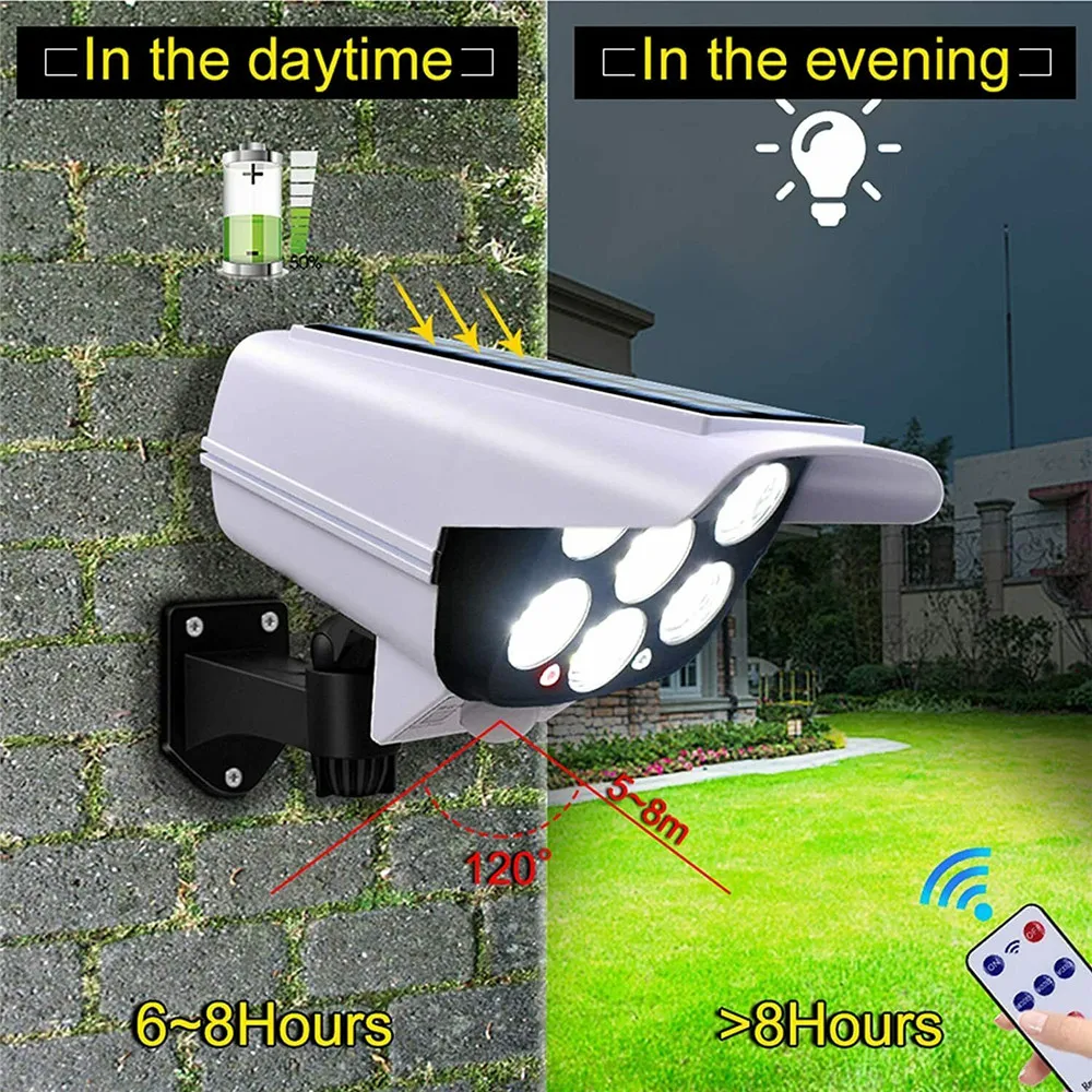 屋外ソーラーライトモーションセンサーセキュリティダミーカメラ - Home Security Cameras のレビューと価格