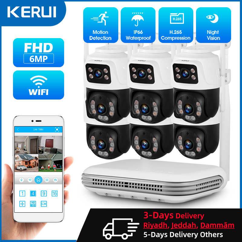 Kerui-ホームセキュリティ監視カメラシステム,ワイヤレス - Home Security Nvr のレビューと価格