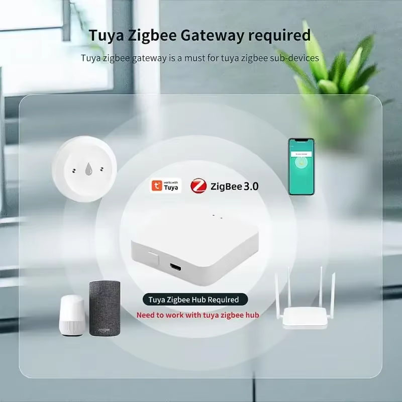 Tuya ZigBee 3.0 スマート水漏れセンサーオーバ - Home Security Monitor のレビューと価格