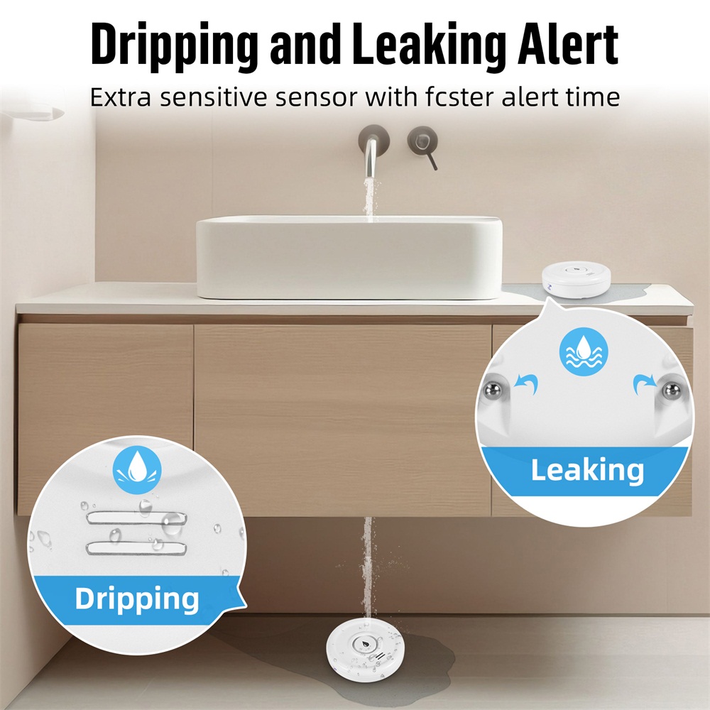 スマート漏水検知器,水位センサー,家庭用警報システム,Tuy - Home Security Equipment のレビューと価格
