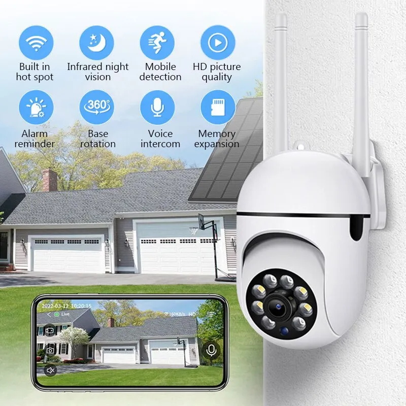 ワイヤレスホームセキュリティ監視カメラ,人間追跡,カラーナイ - Home Security Premium Eset のレビューと価格