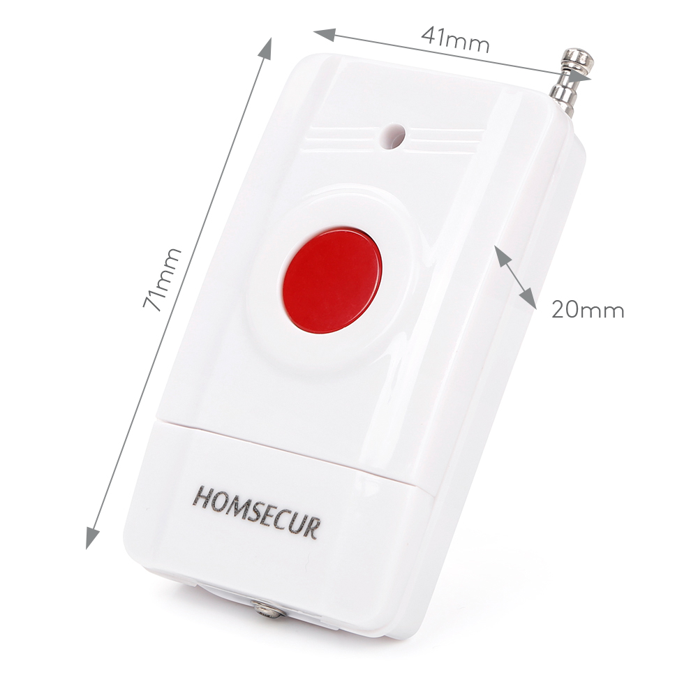A5 ワイヤレス緊急パニックボタン 433MHz HOMSE - Home Security Monitor のレビューと価格