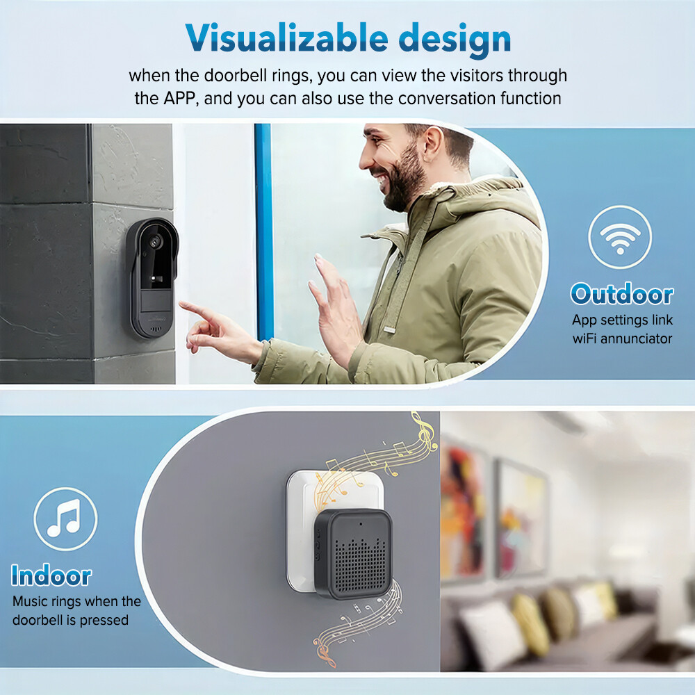 Tuya カメラ付きドアベル ワイヤレスバンドル ドアベル  - Home Security Bundle のレビューと価格