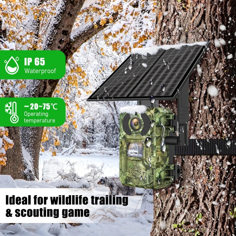 4G SIM対応 ソーラー式 野生動物監視カメラ 940nm - Home Security Game のレビューと価格