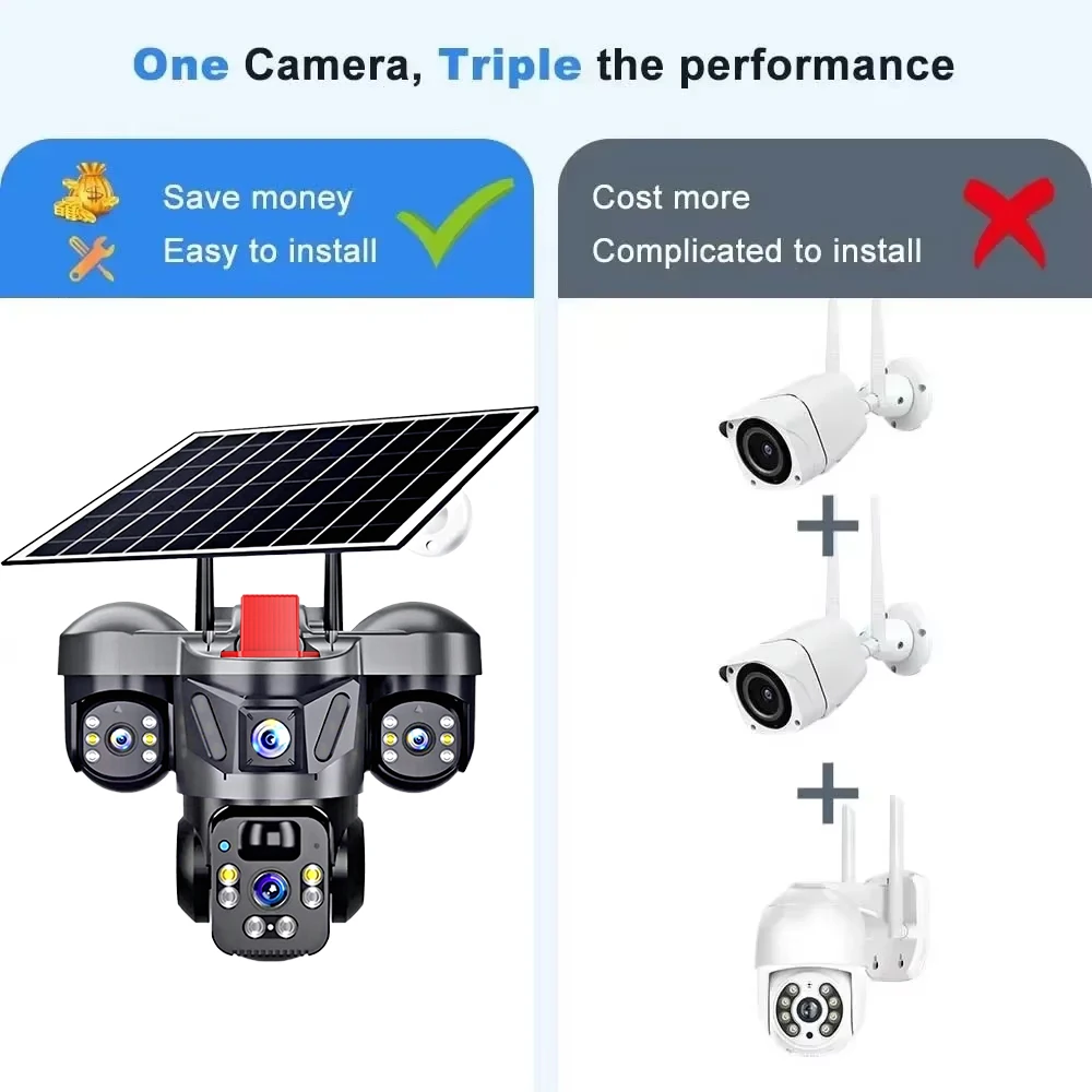 KERUI V380 Pro屋外PTZ 6MP WIFI 4 - Home Security Product のレビューと価格