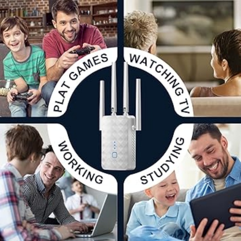 1200Mbps WiFiリピーター ワイヤレス 2.4G/ - Home Security Wireless のレビューと価格