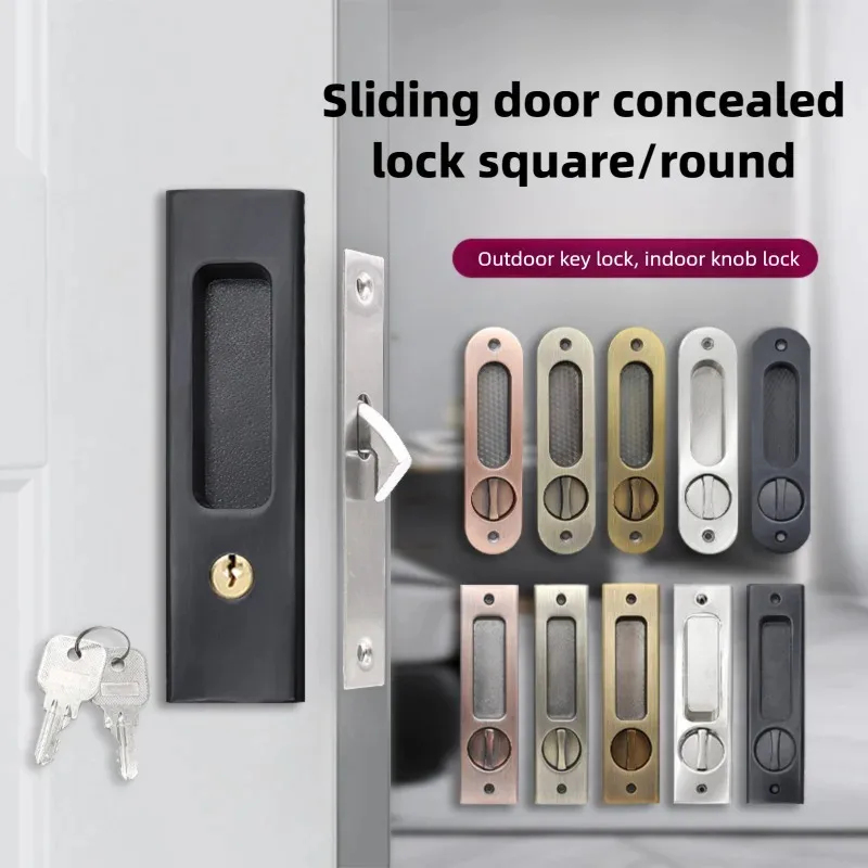 頑丈な黒色のスライド式ドアフックロック（鍵付き）、強化された - Home Security Locks のレビューと価格