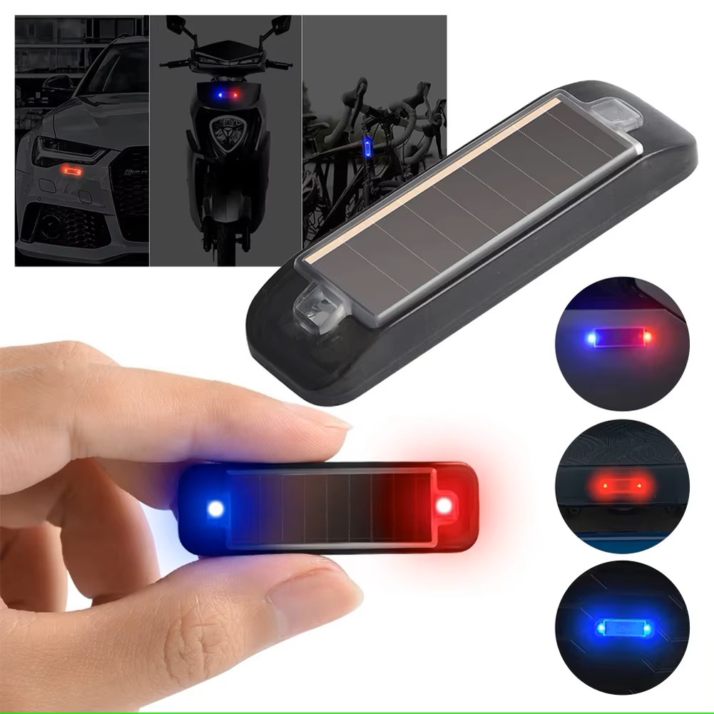 ミニ LED 太陽光発電車の警告灯夜間セキュリティ模擬警報ワ - Home Security Wireless のレビューと価格