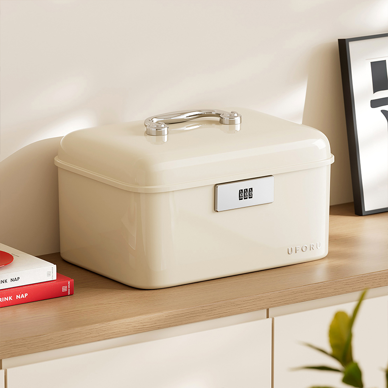 UFORU ハンドル付きロック式収納ボックス、二層式大容量安 - Home Security Equipment のレビューと価格