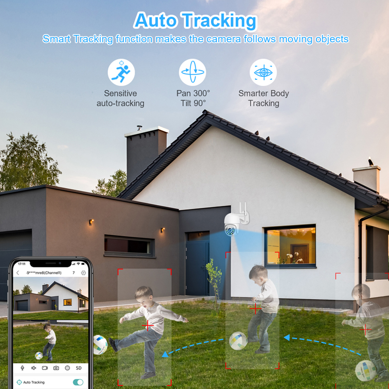 Smar 3MP ワイヤレス CCTV セキュリティカメラシ - Home Security Monitor のレビューと価格