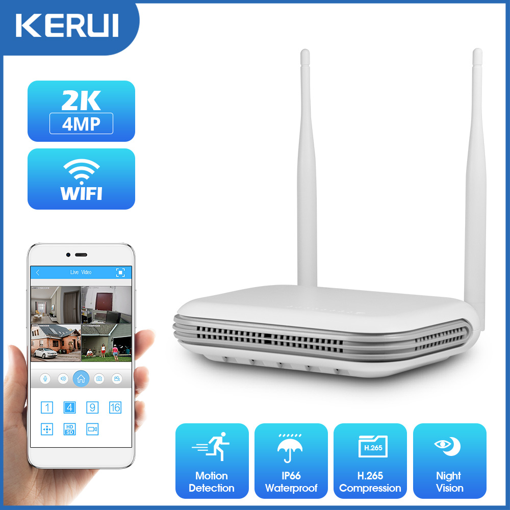 Kerui-屋外セキュリティカメラ,2.5インチHD 4mp - Home Security Monitor のレビューと価格