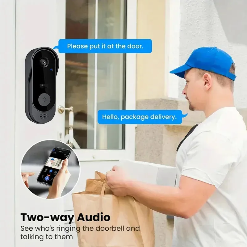 耐久性のある新しいカメラ付きドアベル ワイヤレスバンドル ド - Home Security Bundle のレビューと価格